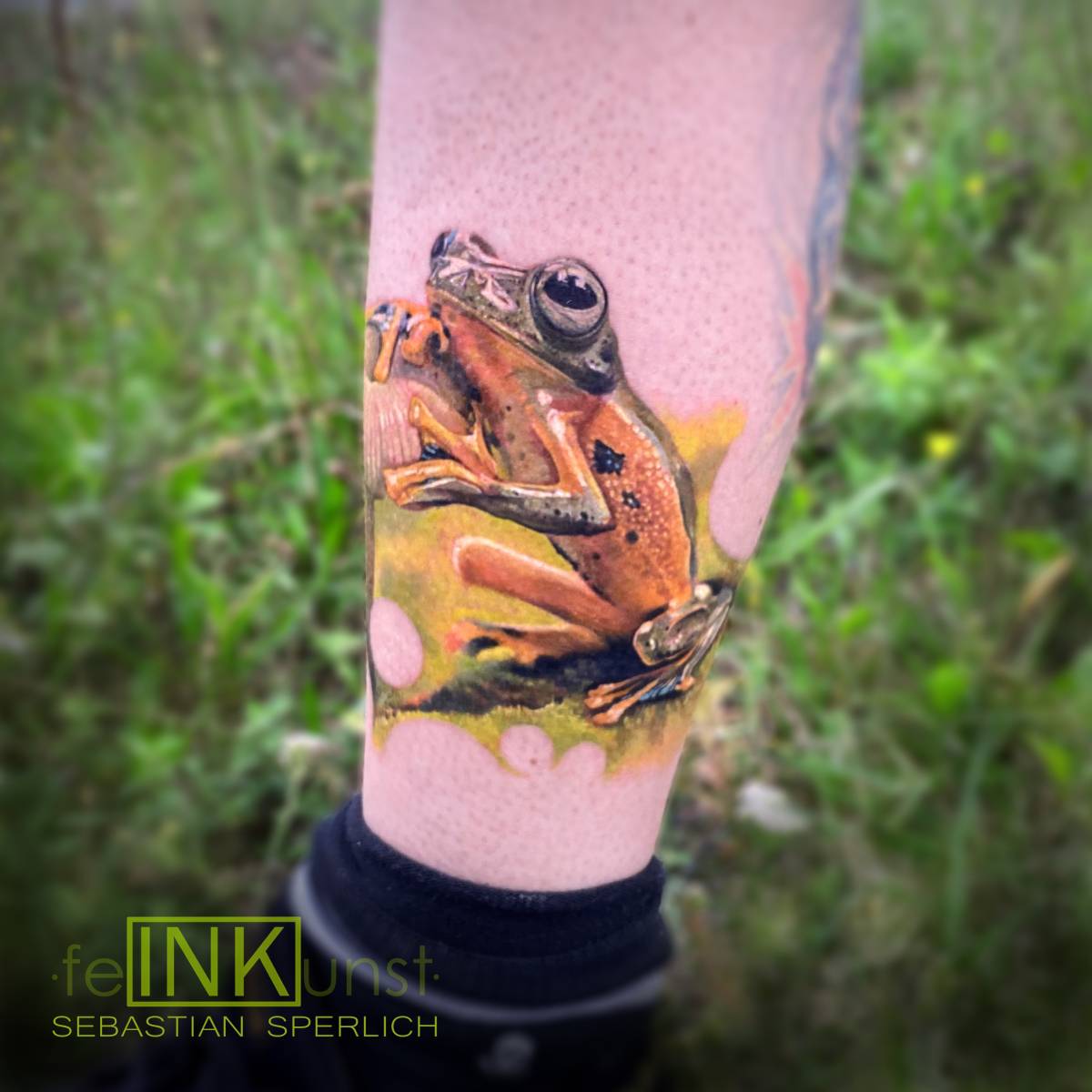 Frosch Color Tattoo