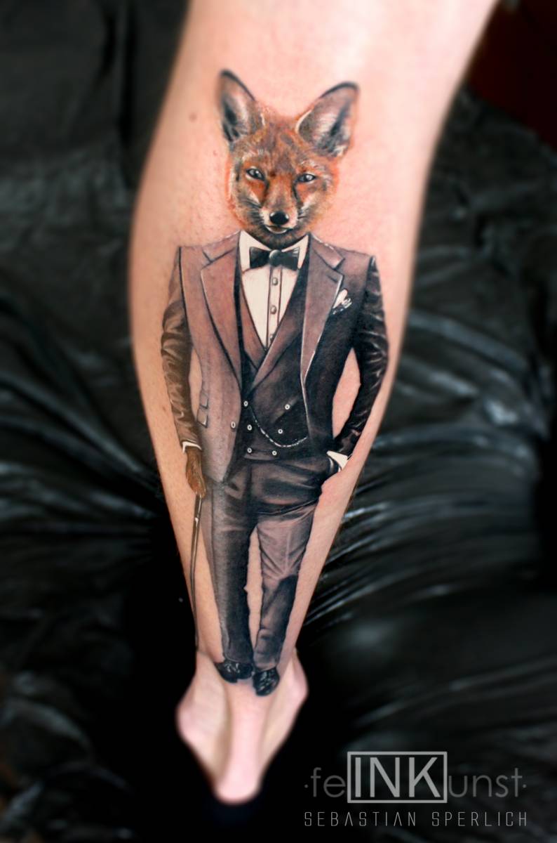 Gentleman Fuchs feINKunst Tattoo