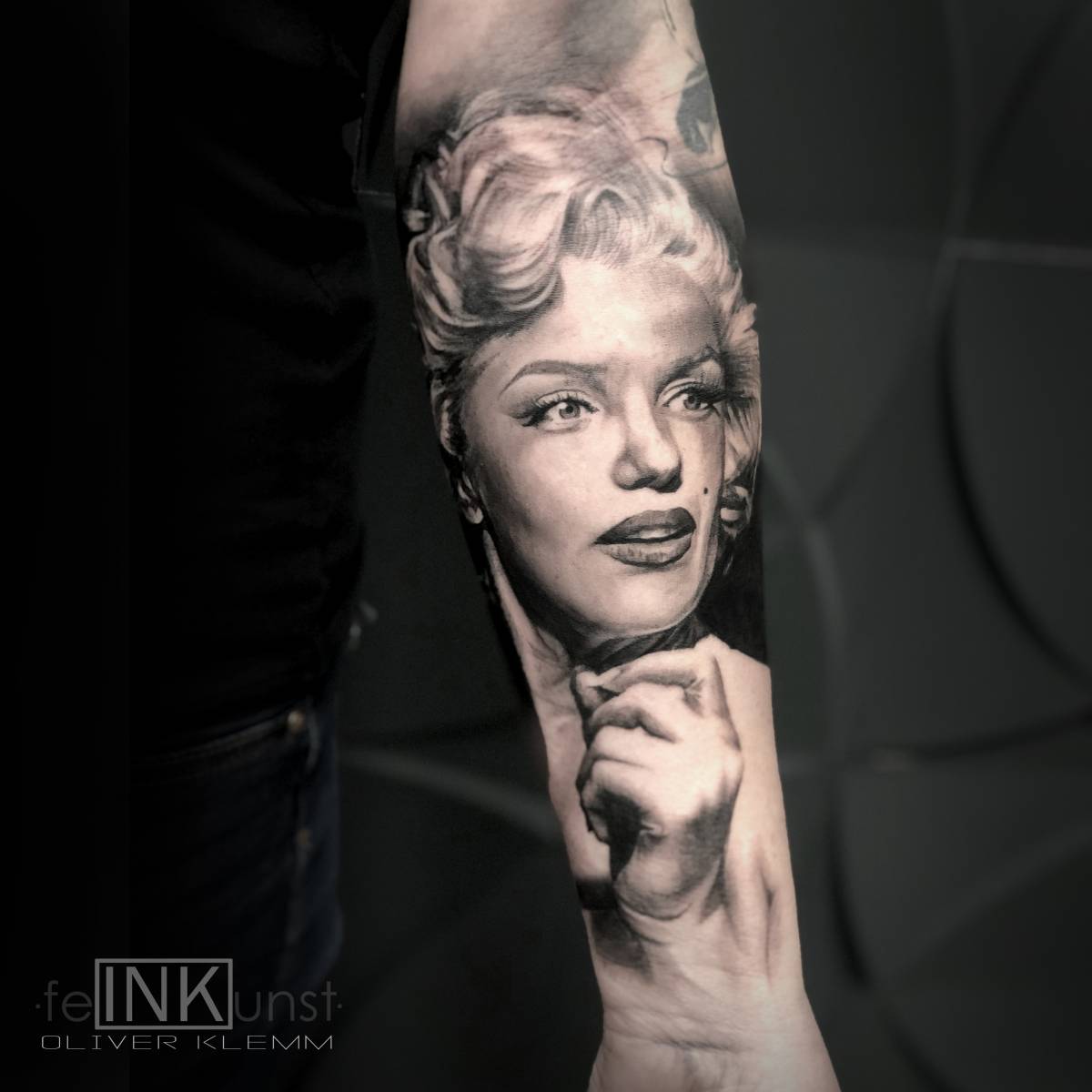 Marilyn Monroe Portrait Tattoo